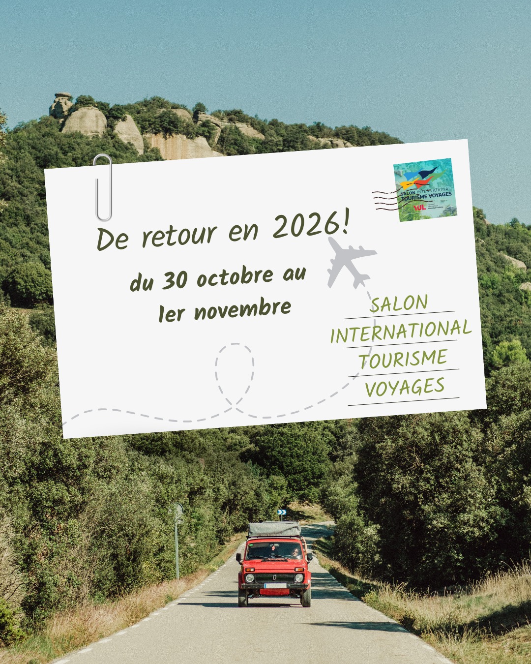 Nous serons de retour en 2026 ! ✈️

Une nouvelle édition qui promet encore plus d’inspirations, d’expériences immersives et de rencontres avec les experts du voyage. 🌍

👉 Étiez-vous parmi nous en 2025 ?
Dites-nous en commentaires ce que vous avez préféré cette année : vos coups de cœur nous aident à préparer une édition 2026 encore plus incroyable. ✨

📅 30 octobre → 1er novembre 2026
📍 Palais des congrès de Montréal

---

We’ll be back in 2026! ✈️

A new edition that promises even more inspiration, immersive experiences, and meaningful encounters with travel experts. 🌍

👉 Were you with us in 2025?
Tell us in the comments what you enjoyed most this year, your favourites help us create an even more incredible 2026 edition. ✨

📅 October 30 → November 1, 2026
📍 Palais des congrès de Montréal

#sitv